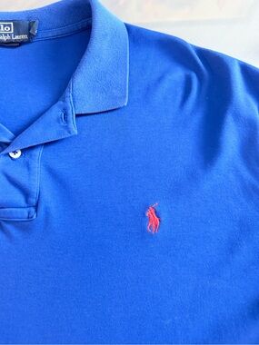 Ralph Lauren Men’s Royal Blue Polo with Red Pony